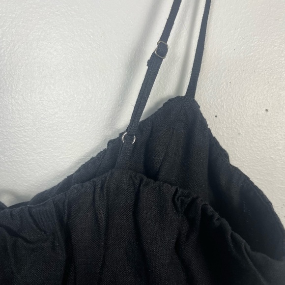 J.Crew black Smocked tie-front dress size 10 - Picture 9 of 10